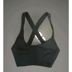 B.tempt'd Black Strappy Cross Back Yoga Workout Athletic Crop Sports Bra Top XS